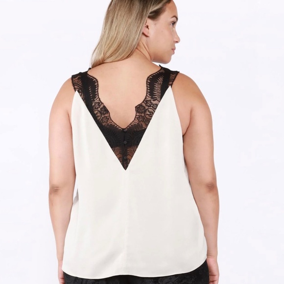 Stunning Ivory Women’s Plus size Lace Trim Satin Cami, brand new condition. - Picture 2 of 11